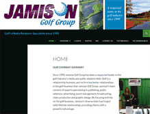 Tablet Screenshot of jamisongolf.com